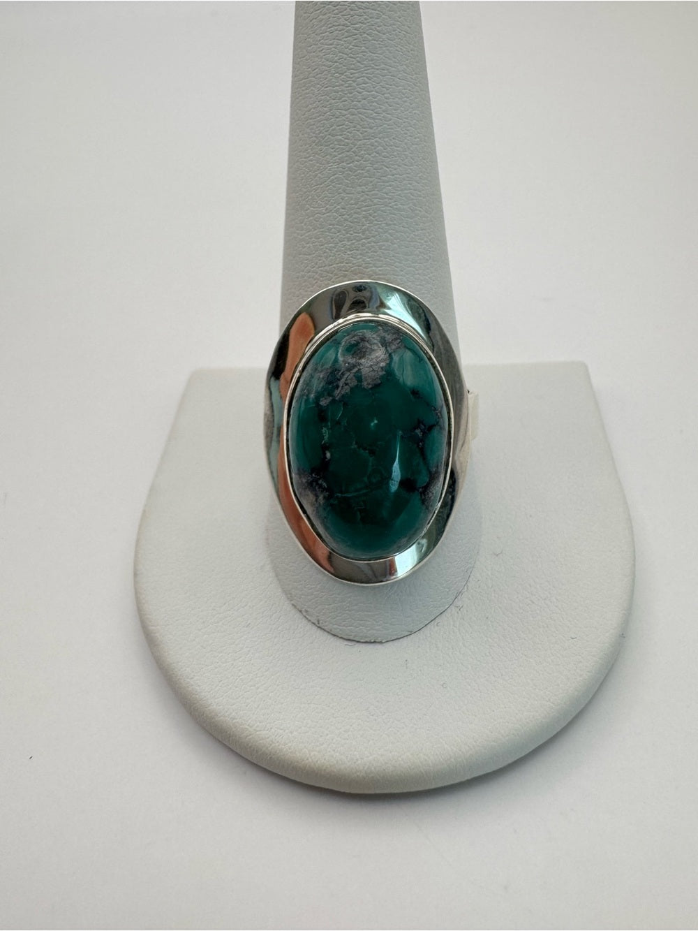Turquoise Oval Ring (S925)