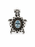 Blue Topaz Turtle Ring (S925)