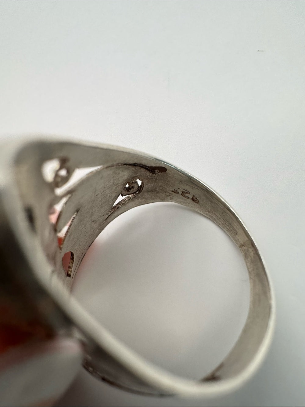 Triple Moonstone Ring (S925)