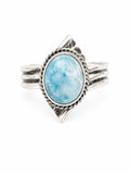 Larimar Triple Band Ring (S925)