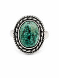 Turquoise Braided Ring (S925)