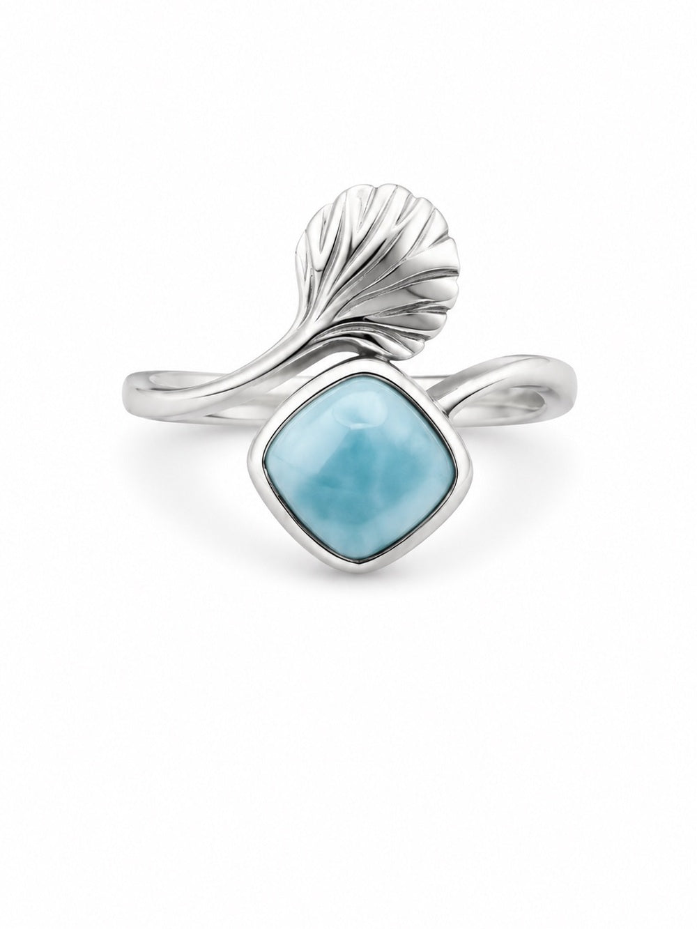 Larimar Seashell Ring (S925)