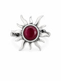 Ruby Sun Ring (S925)