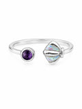 Australian Opal Seashell Ring