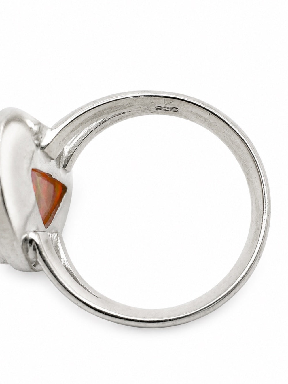 Ethiopian Opal Triangle Ring