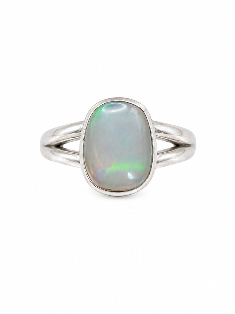 Ethiopian Opal Rounded Rectangle Ring