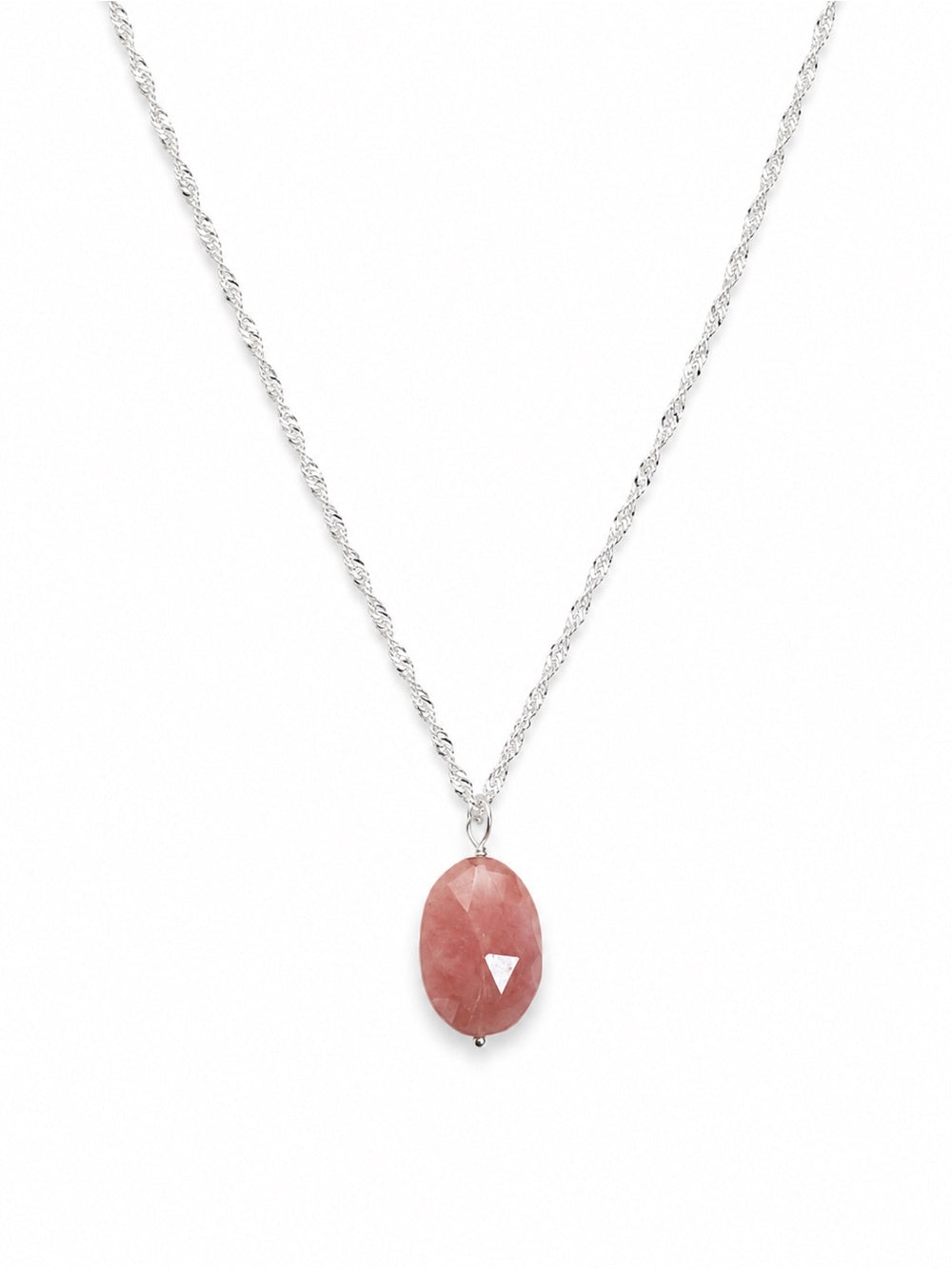 N11 Guava Quartz Necklace (S925)
