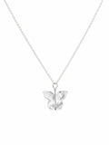 N12 Clear Quartz Butterfly Necklace (S925)