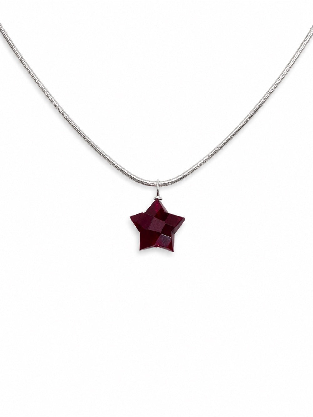 N9 Ruby Star Necklace (S925)