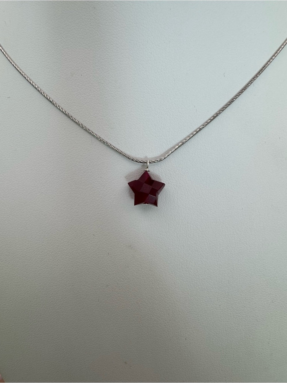 N9 Ruby Star Necklace (S925)