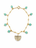 B1 Lemon Quartz and Amazonite Lemon Bracelet