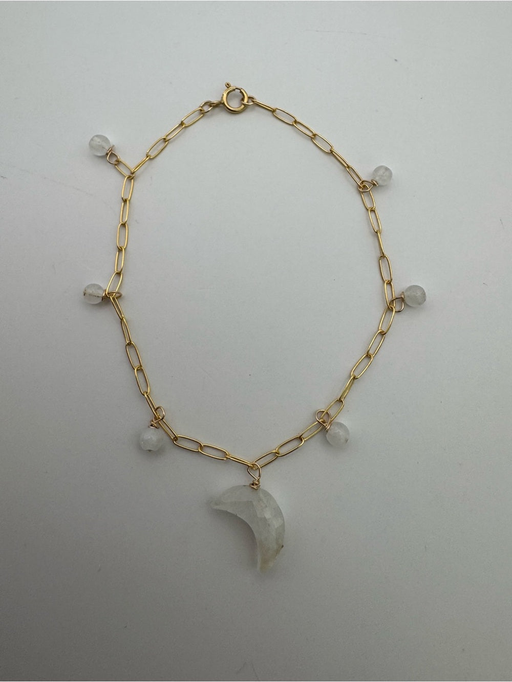 B6 Moonstone Moon Bracelet