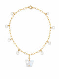 A50 Moonstone Butterfly Anklet