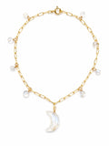 A51 Moonstone Moon Anklet