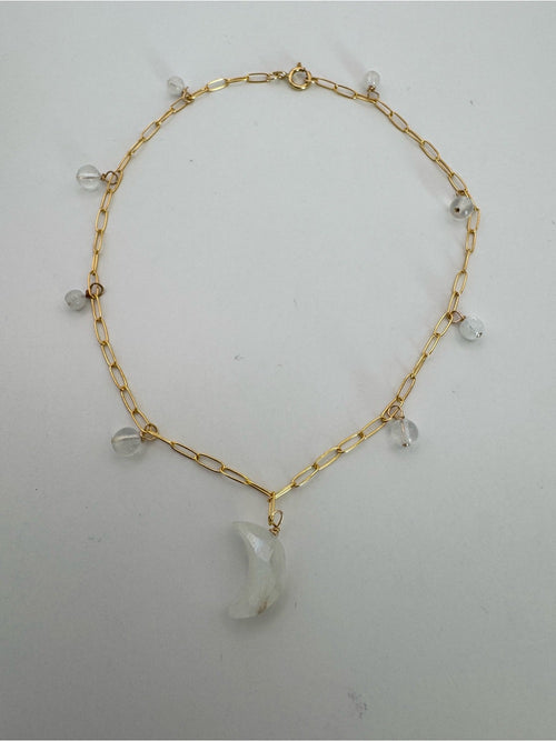 A51 Moonstone Moon Anklet