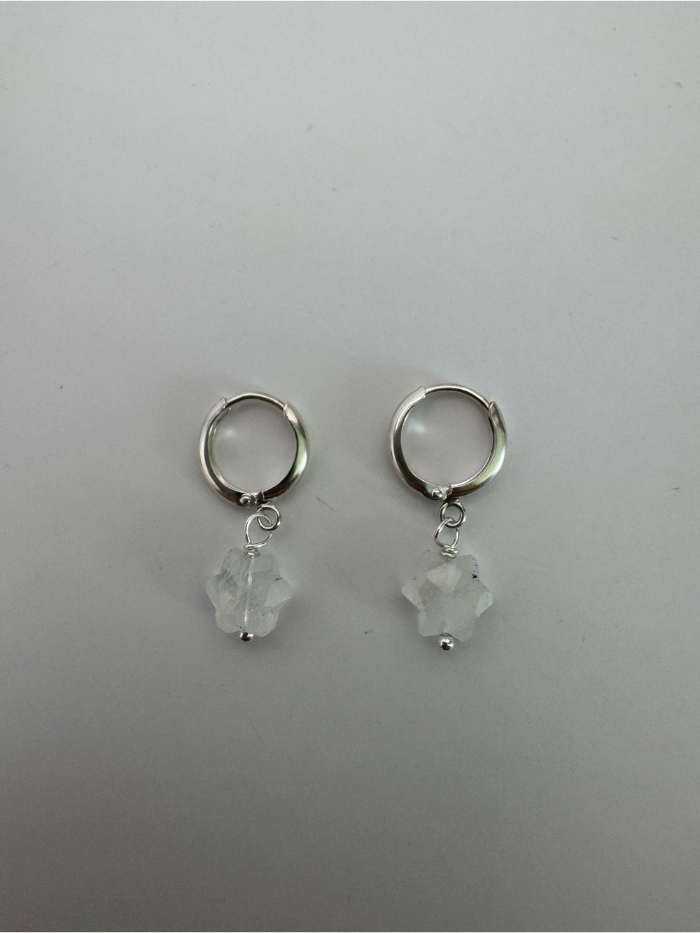 HG1 Moonstone Star Huggies (S925)