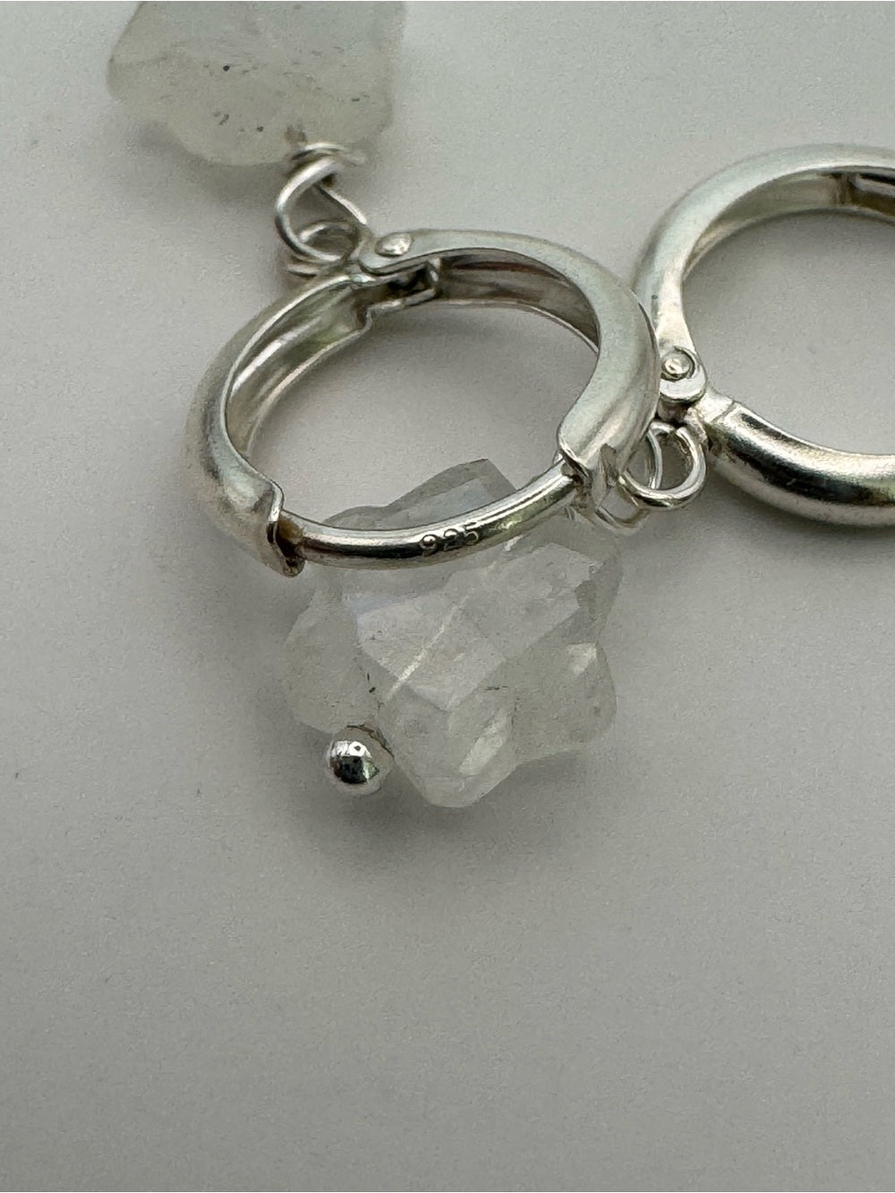 HG1 Moonstone Star Huggies (S925)