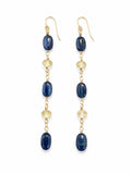 HK9 Kyanite and White Topaz Earrings