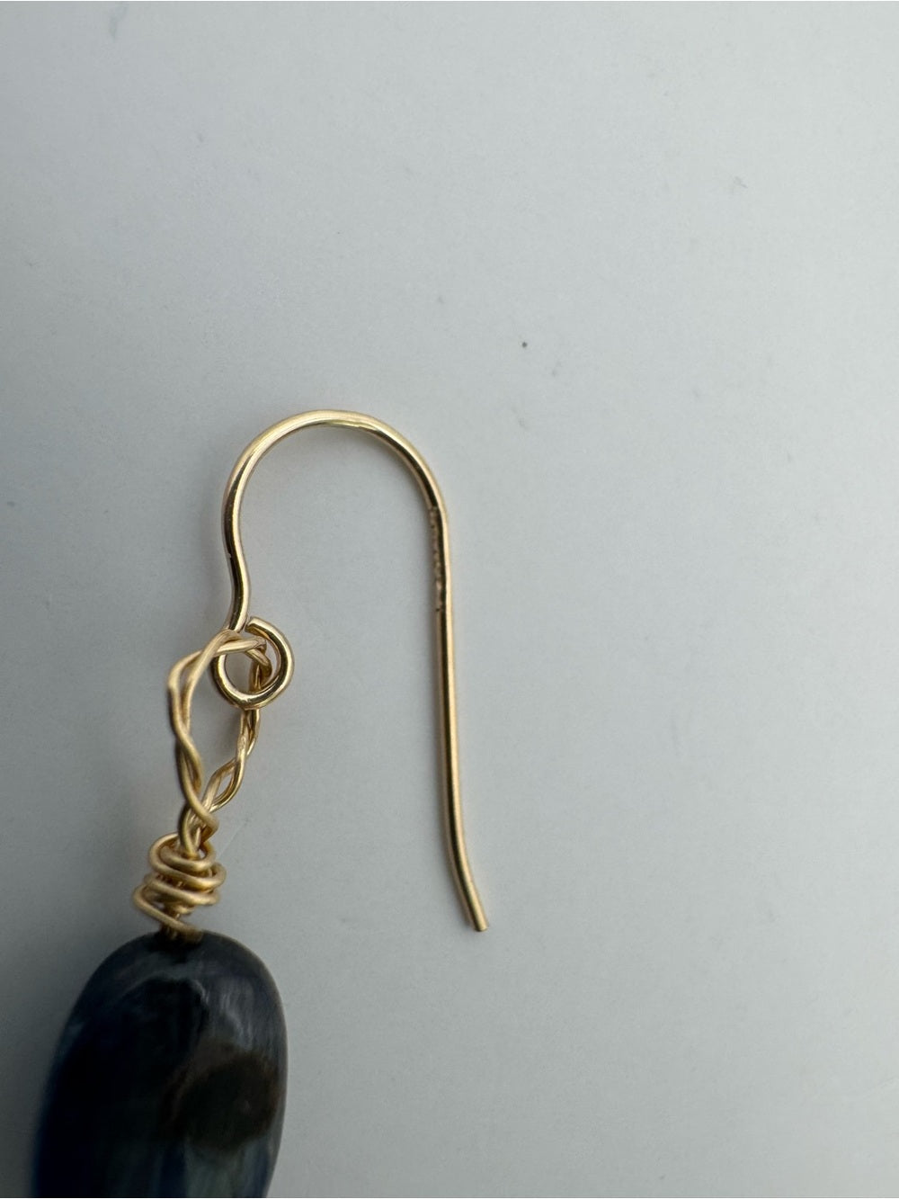 HK9 Kyanite and White Topaz Earrings