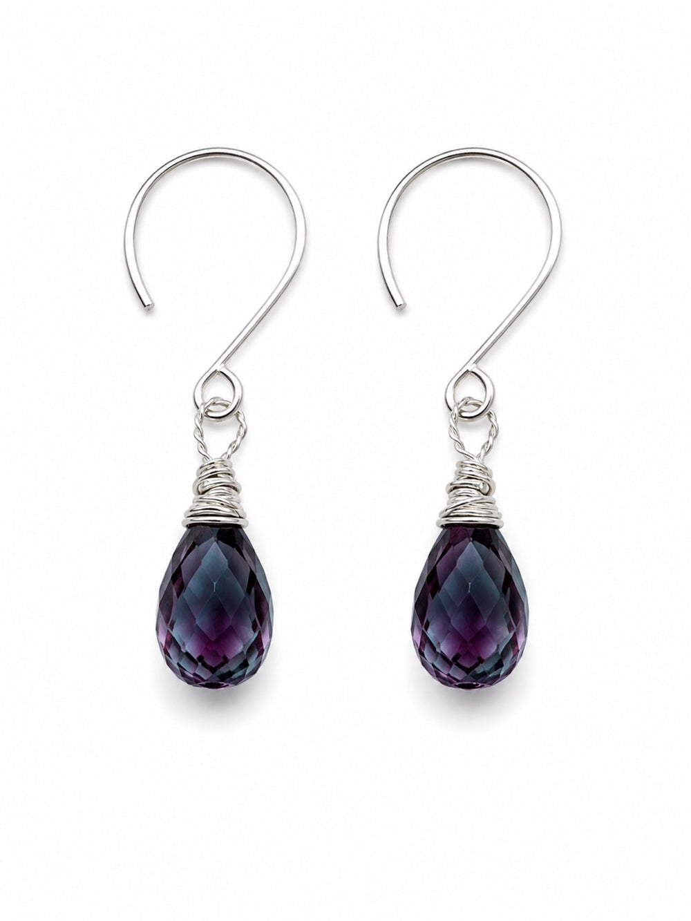 HK6 Alexandrite Hook Earrings (S925)