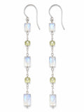 HK8 Moonstone and Prehnite Earrings (S925)