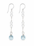HK11 Blue and White Topaz Earrings (S925)