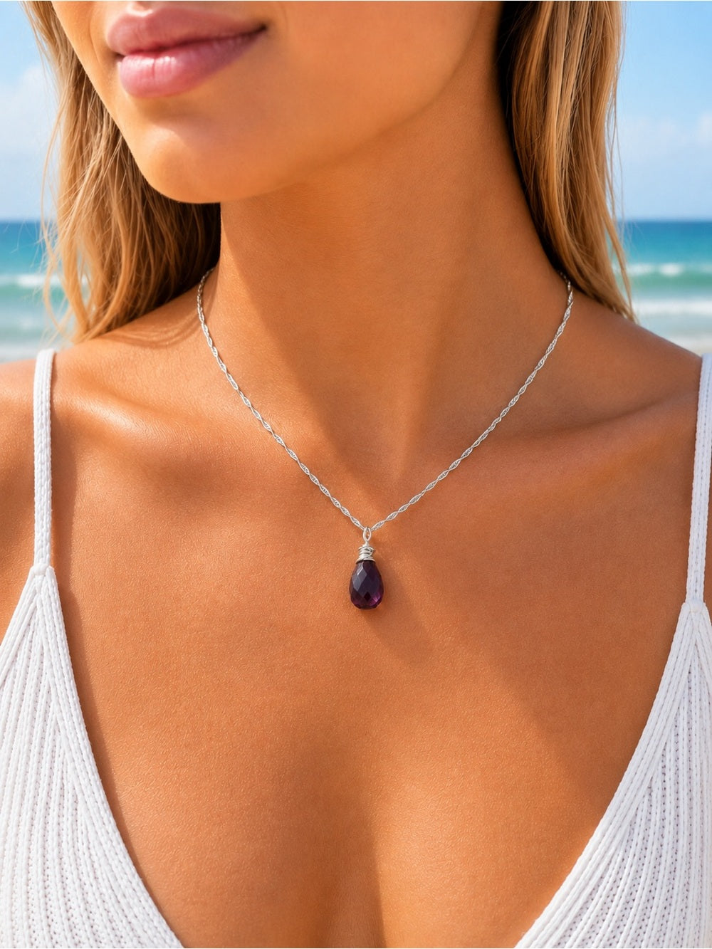 Alexandrite S925 Gemstone Necklace (NB2)