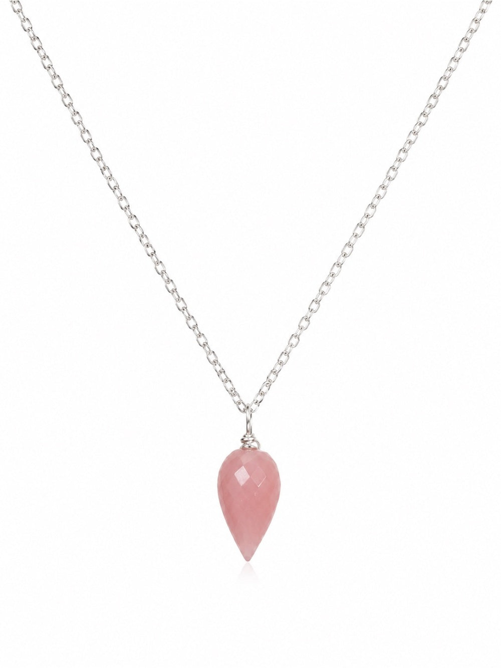 Guava Quartz S925 Gemstone Necklace (NB4)