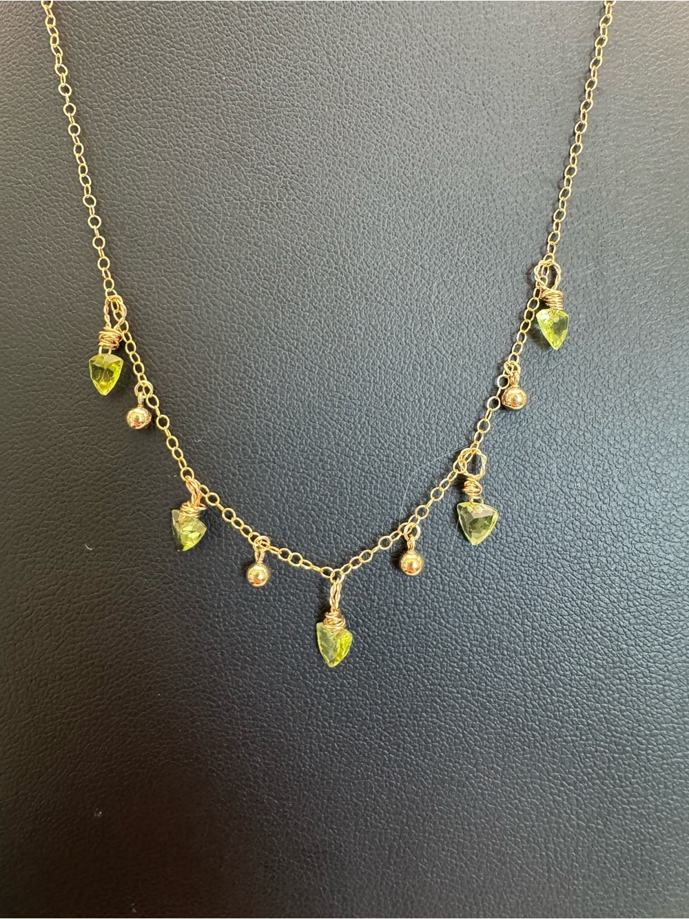 Peridot Gold Filled Necklace (NB6)