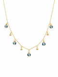 Kyanite Beaded Gold Necklace (NB7)
