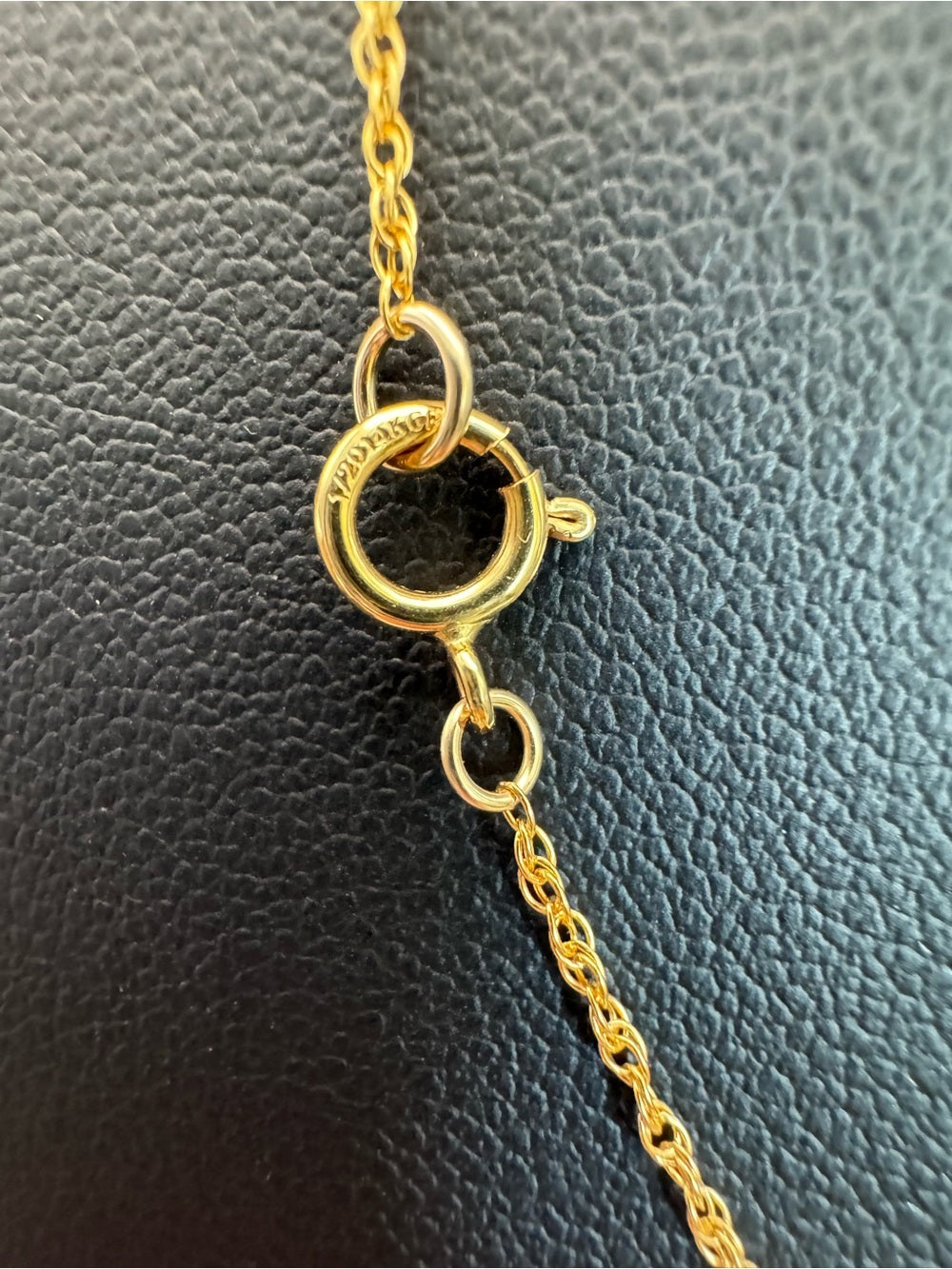 Moonstone and CZ Gold Necklace (NB5)