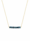 Apatite Bar Gold Filled Necklace (N66)