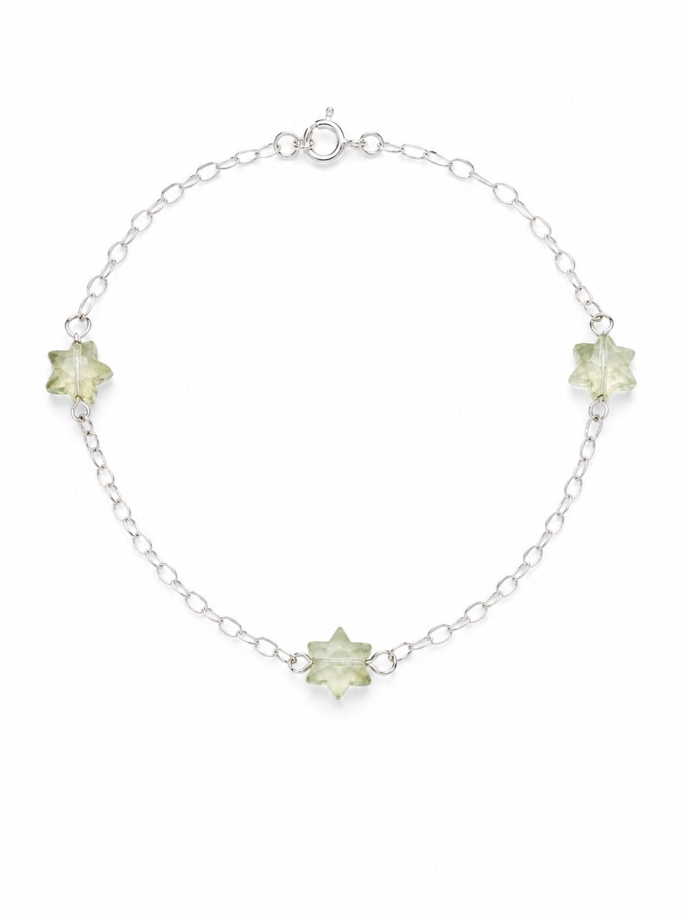 Lemon Quartz Star S925 Bracelet (B30)