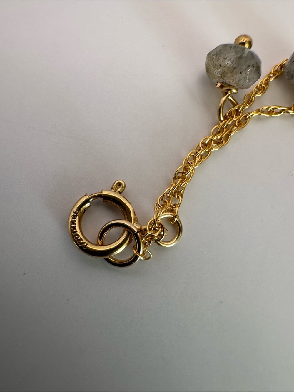 Labradorite Bezel Gold Filled Bracelet (BB1)