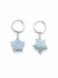 Blue Opal Large Star Huggies (HG32)