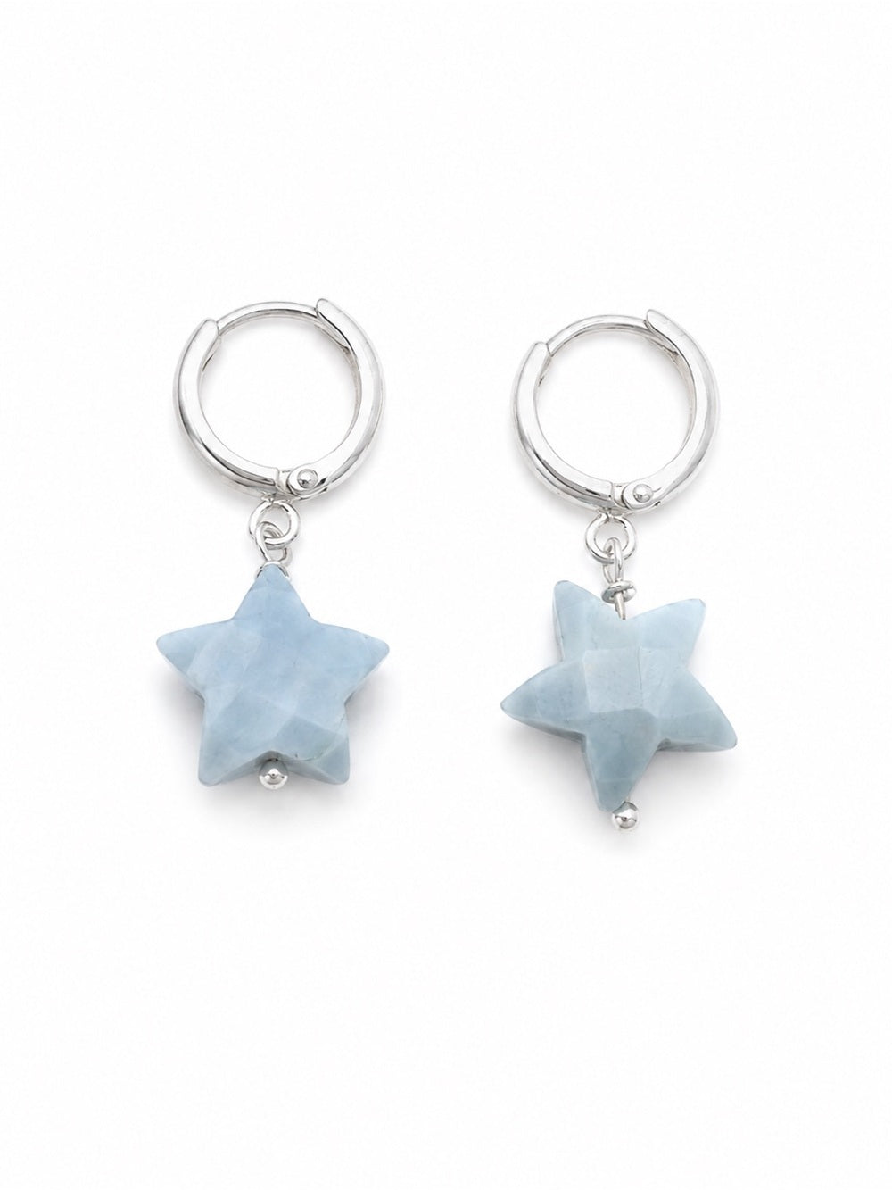 Blue Opal Large Star Huggies (HG32)