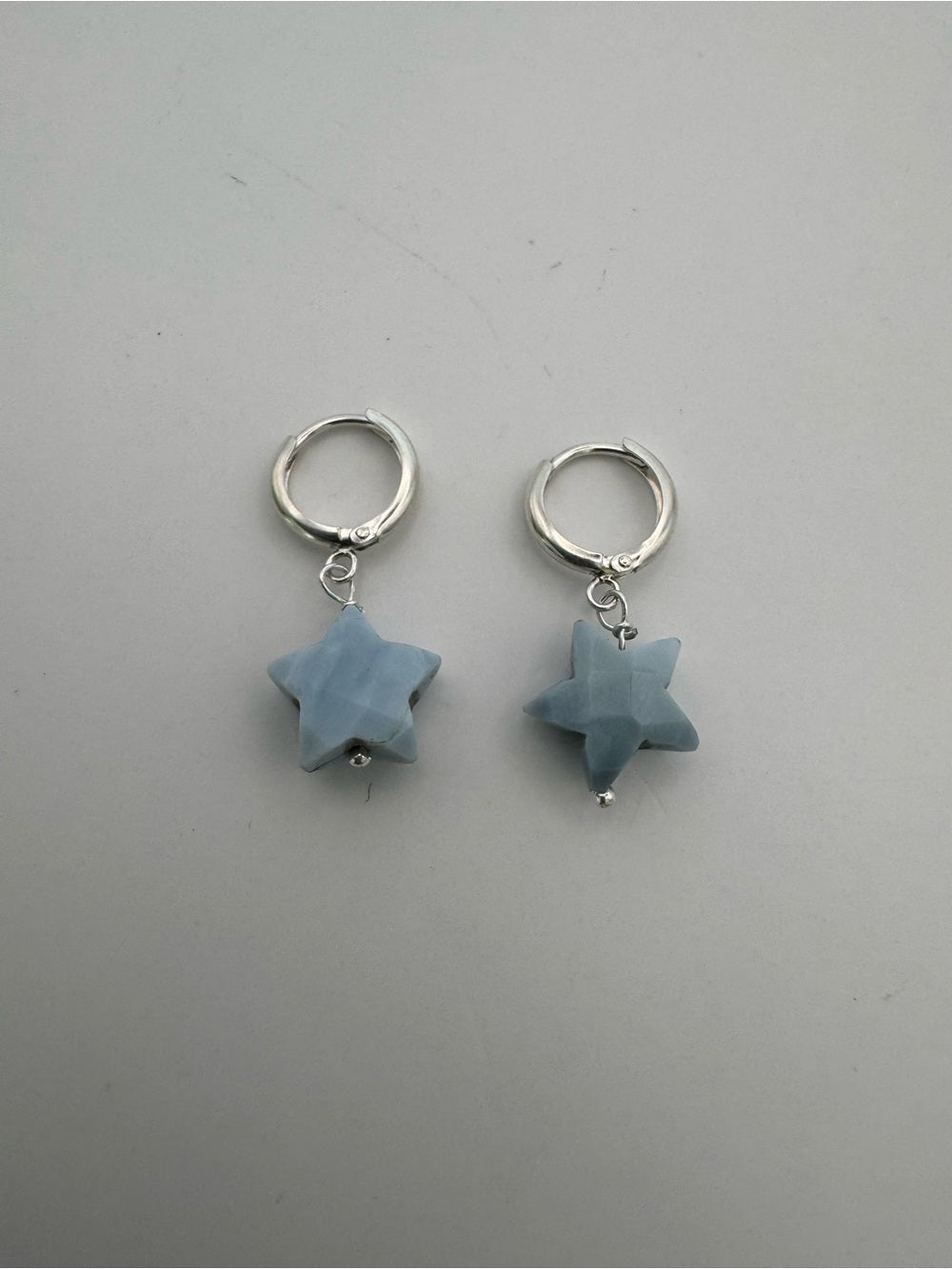 Blue Opal Large Star Huggies (HG32)