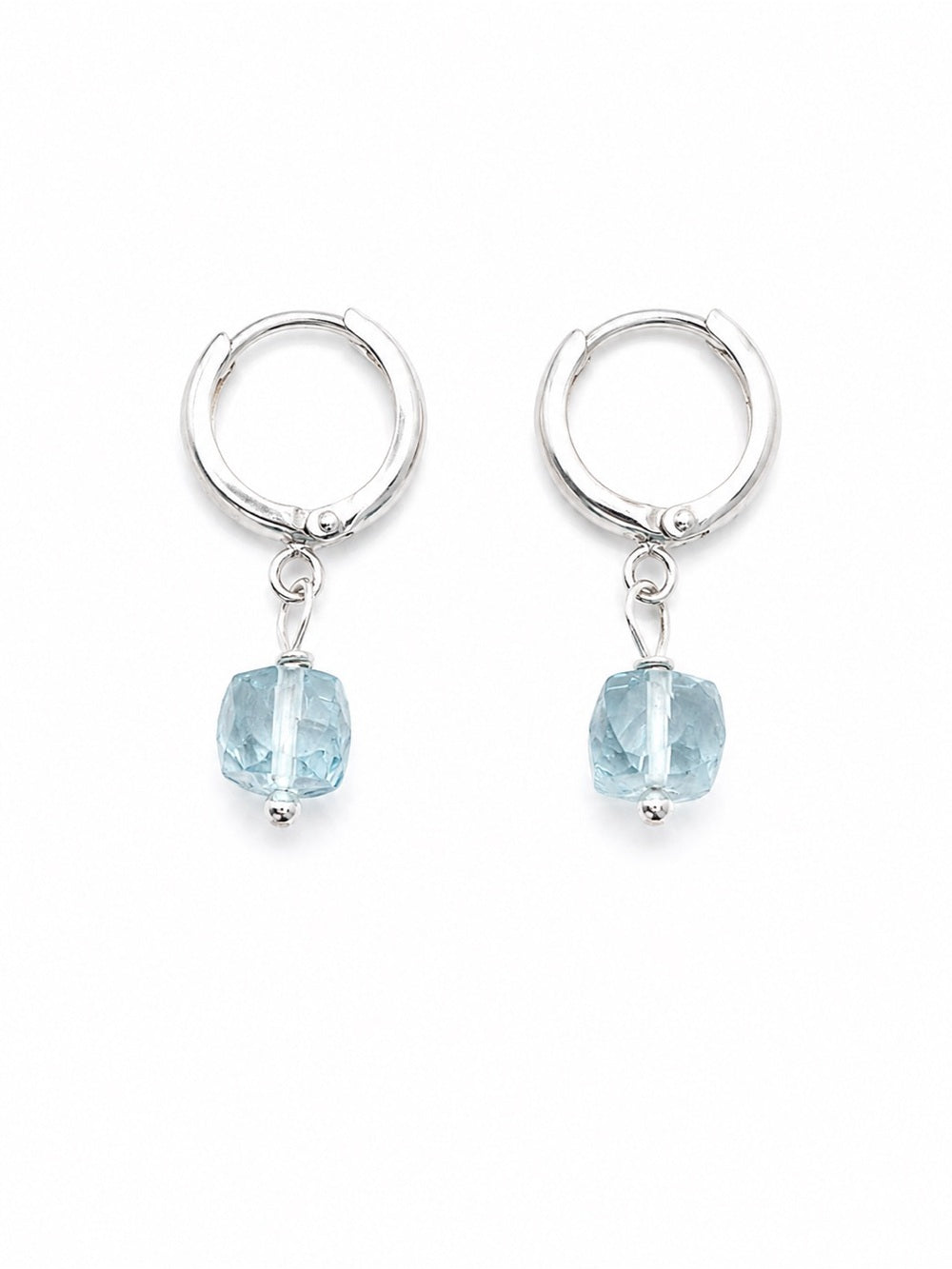 Blue Topaz Huggies (HG34)