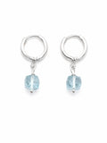 Blue Topaz Huggies (HG34)