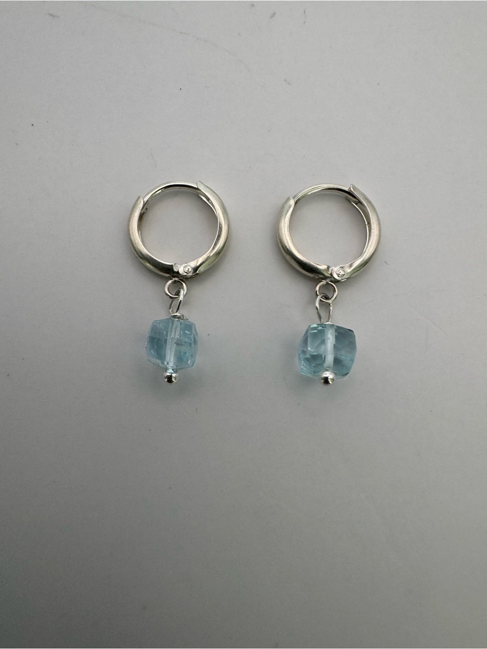 Blue Topaz Huggies (HG34)