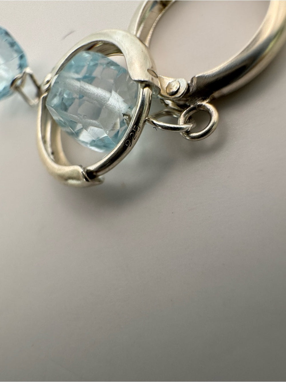 Blue Topaz Huggies (HG34)