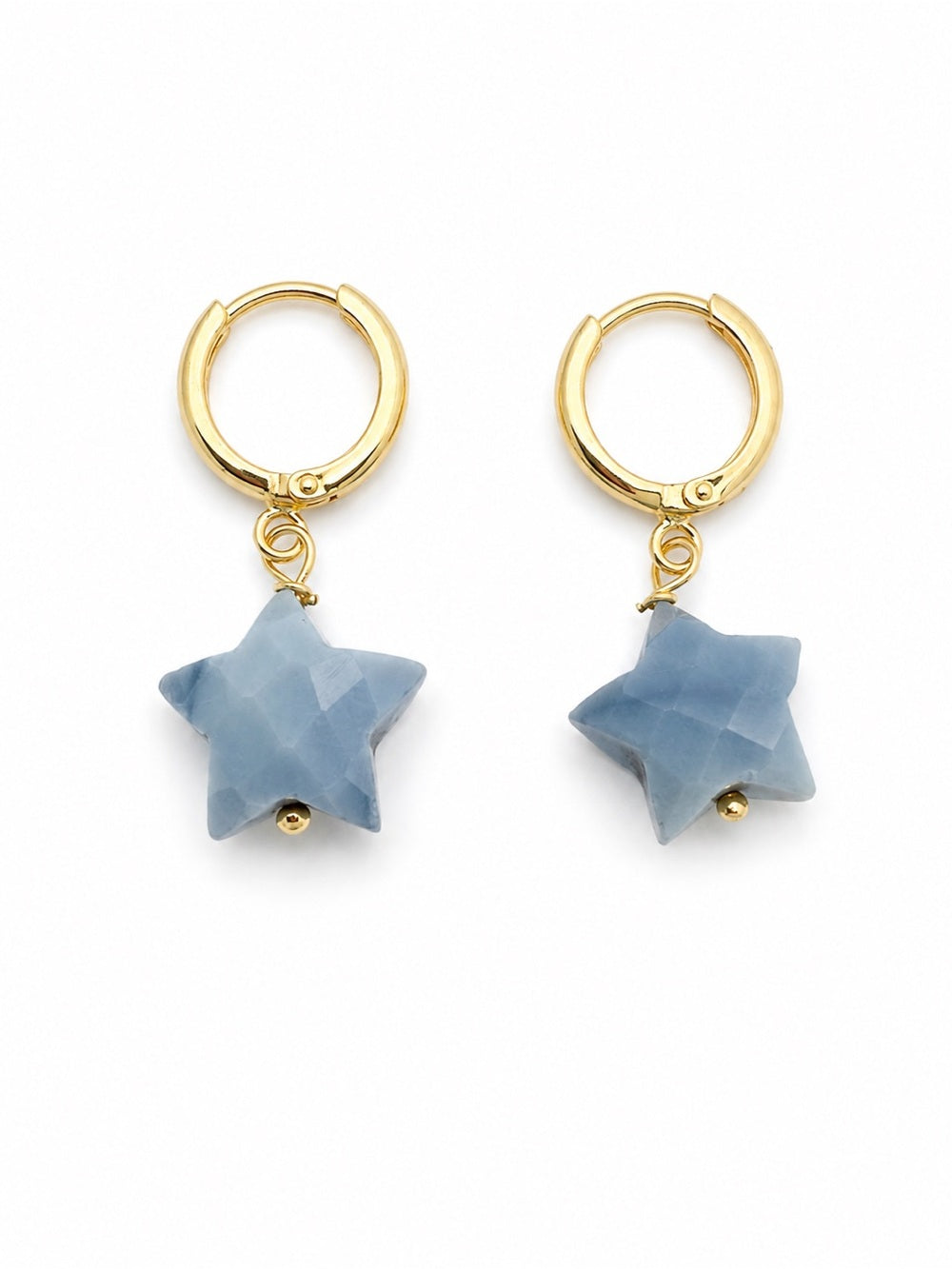 Blue Opal Gold Filled Huggies (HG31)