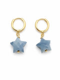 Blue Opal Gold Filled Huggies (HG31)