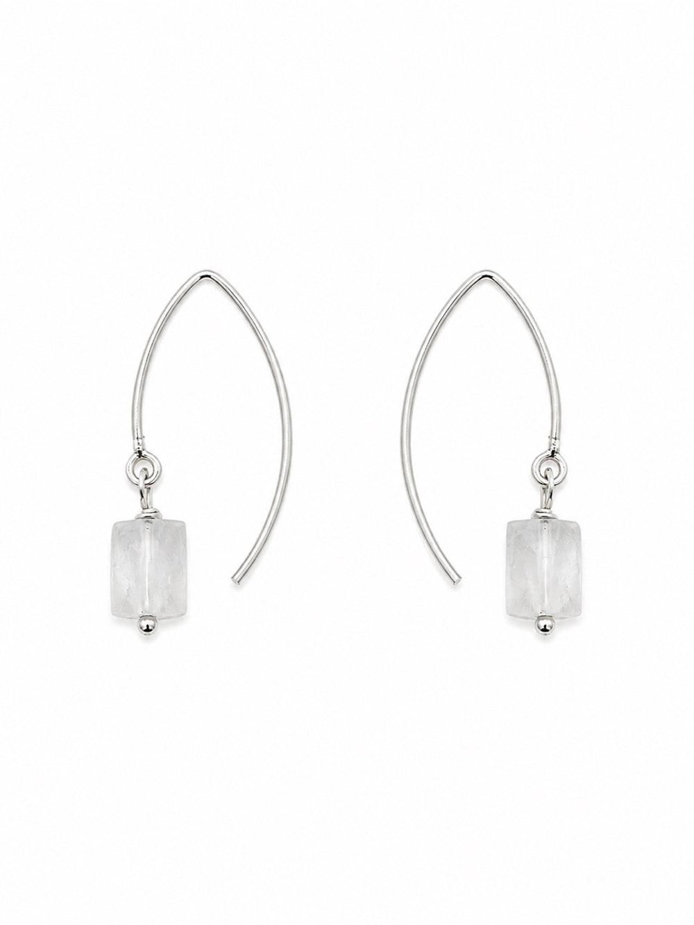Moonstone S925 Hook Earrings (HK15)
