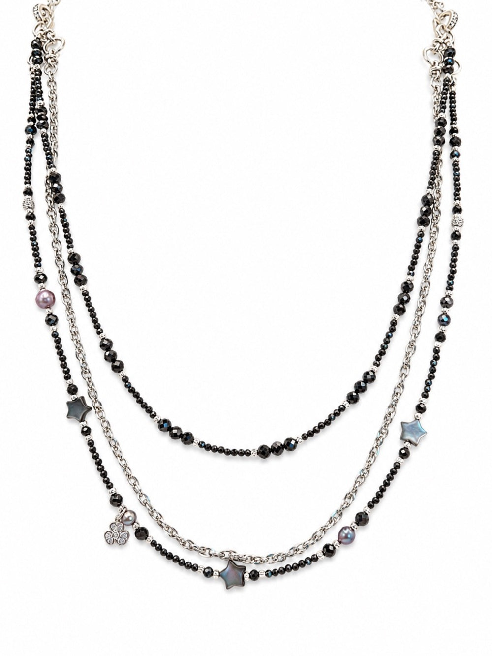 Midnight Star Triple Strand Necklace (#N73)