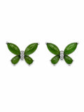Jade Butterfly Earrings (#E105)