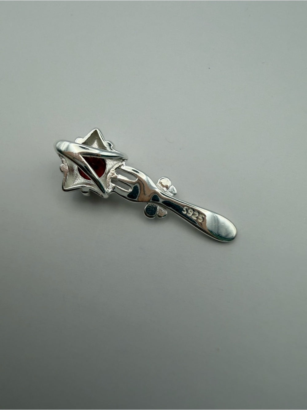 Star Fork Garnet Pendant (#P89)