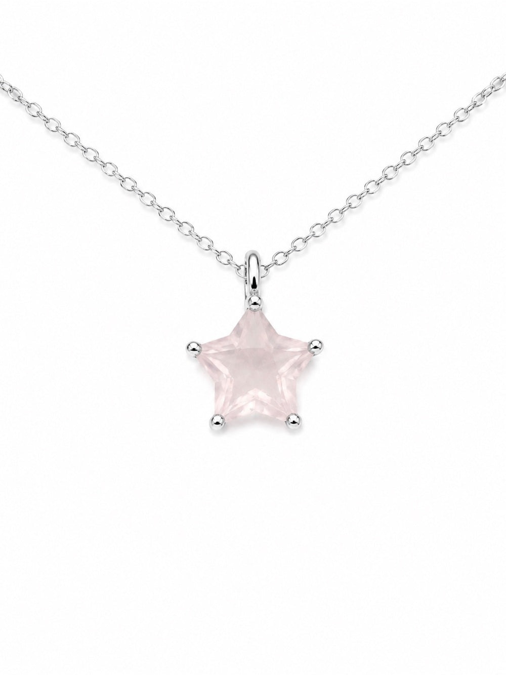 Rose Quartz Star Pendant (#P95)