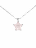 Rose Quartz Star Pendant (#P95)