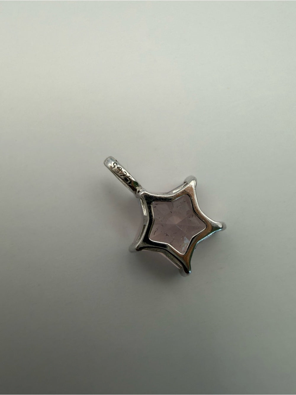 Rose Quartz Star Pendant (#P95)